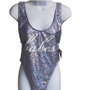 Iridescent One Piece Swimsuit